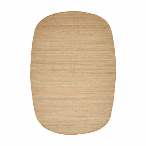 Mrcarpet Jute vloerkleed Edge deens ovaal 160x230cm