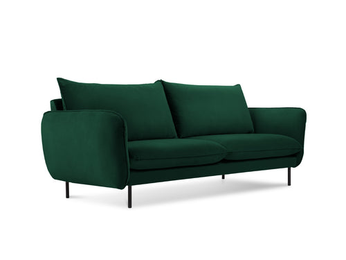Cosmopolitan Design Bank Vienna 2-zits, flueel, flessengroen - 92x160x95cm