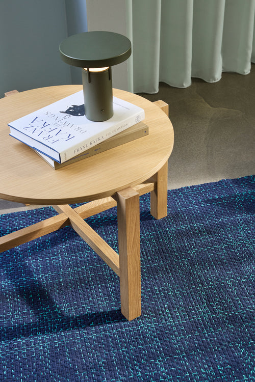 Hübsch salontafel Four - mdf/ovz-fineer/eiken - ø68xh42cm, ø48xh55cm