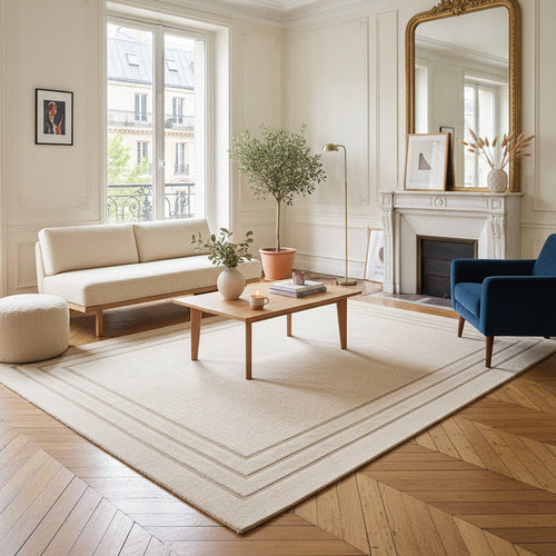 AFK Living vloerkleed  Esmee - reliëfeffect - beige - 160 x 230 cm