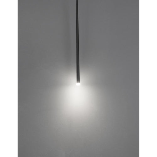 Merano Burnaby Slanke Plafondlamp Sandy Zwart Aluminium LED 1x3W 180Lm 3000K