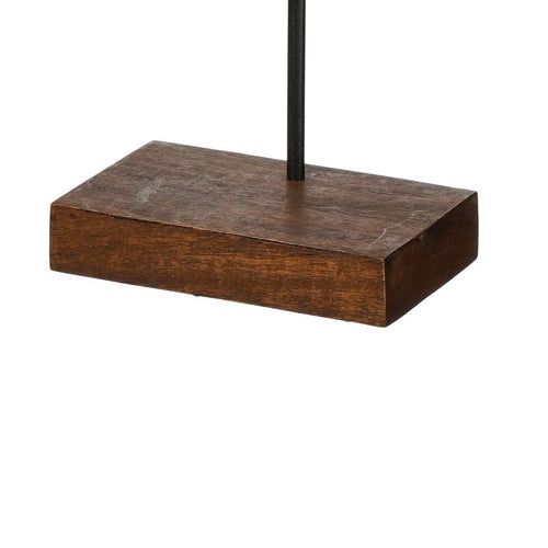 Mica Decorations Pavel Decoratie Object - Vrijstaand met Rond Ontwerp - FSC 100% Gecertificeerd - Decoratief Patroon met Open Midden - Bruin - L25 x