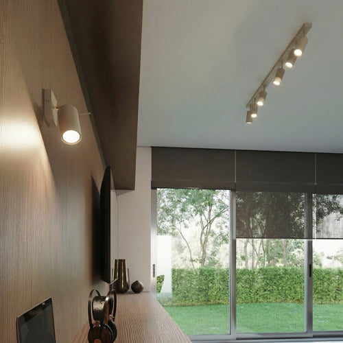 Sollux Lighting Plafondlamp RING 2 taupe - 30x6x16cm