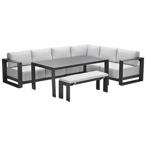 Garden Impressions lounge dining set Malakka valley sand - 6-delig