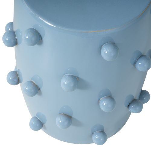 vtwonen decoratieve bijzettafel ø39x46 cm Knobs - Keramiek - Lichtblauw - 46x39x39