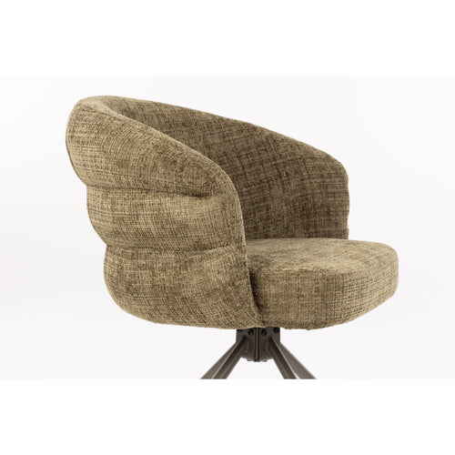 Housecraft Living Marjolein Eetkamerstoelen Armleuning Groen - Set van 2