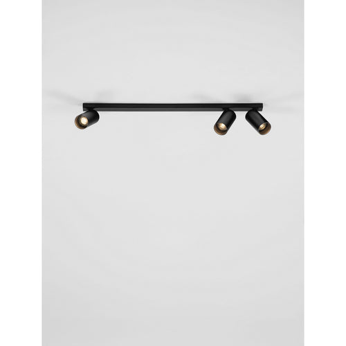 Nova Luce OSO Plafondspot met balk, zandkleurig zwart, GU10, 3x10W