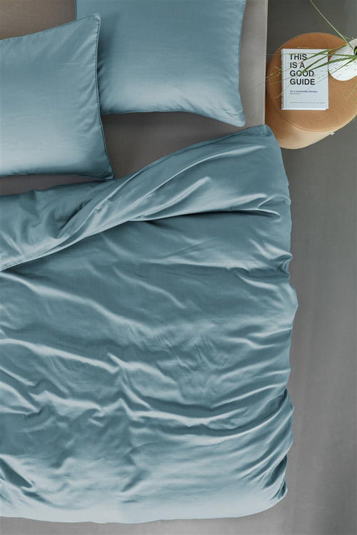 Beddinghouse Change dekbedovertrek - Effen - Tweepersoons - 200x200/220 - Blauw Grijs