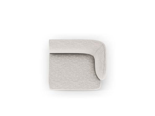 Micadoni rechter module Miley chenille lichtgrijs - 90x90x70cm