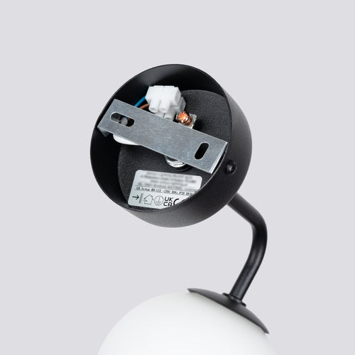 Sollux Lighting Wandlamp ASTRAL 1 zwart - 10x22x21cm