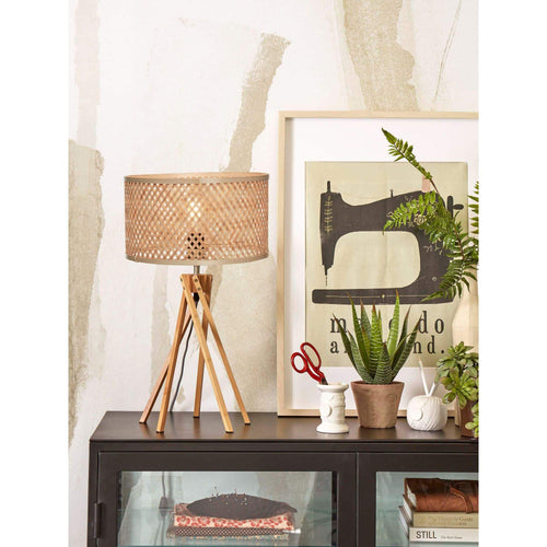 GOOD&MOJO tafellamp Java - bruin - Ø32cm - vtwonen shop