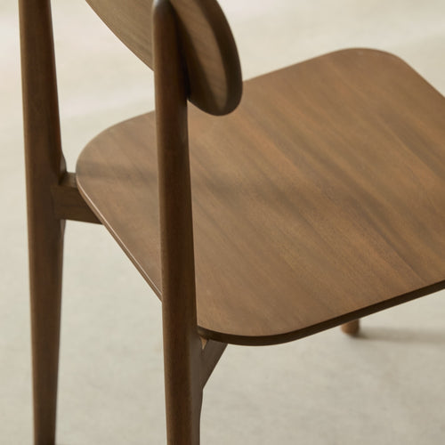 Tikamoon Massief mahoniehouten stoel brown - Bruin