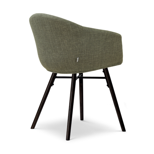 Nolon Nena-Otis eetkamerstoel forestgroen - zwart houten onderstel - vtwonen shop