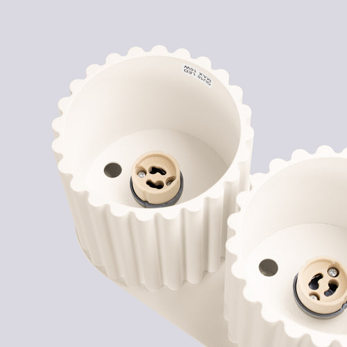 Sollux Lighting Plafondlamp AURA 2 beige GU10 - 21x10x12cm