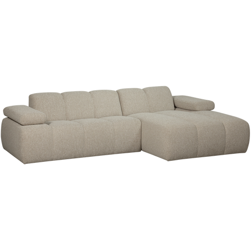 WOOOD chaise longue bank rechts Mojo - Bouclé - Beige Melange - vtwonen shop