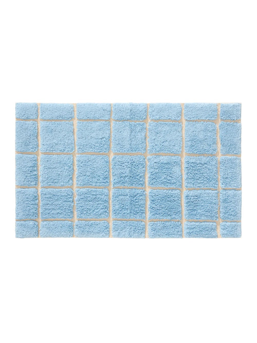 benuta badmat Noa - blauw/crème - 70x120 cm