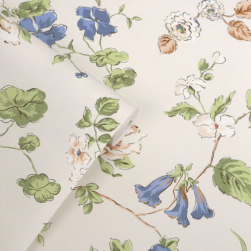 Laura Ashley Vliesbehang - Pennywell Grove Chalk Blue