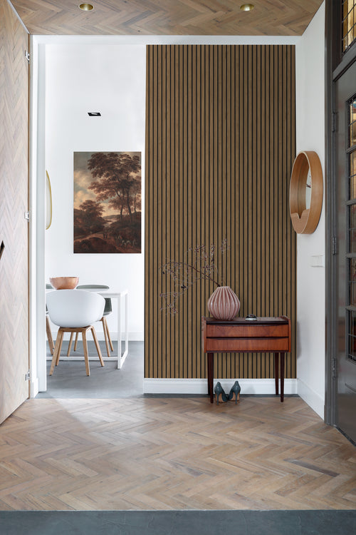 Sanders & Sanders behang houten wandpanelen 3d bruin - 50 x 900 cm - 935279 - vtwonen shop