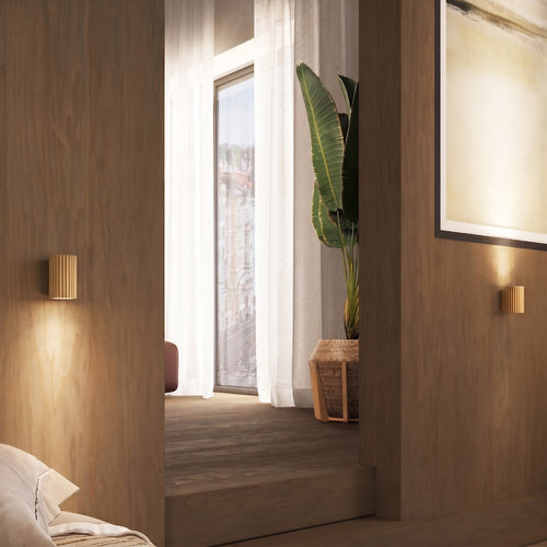 Sollux Lighting Wandlamp KARBON 10 goud - 6,5x8,5x10cm