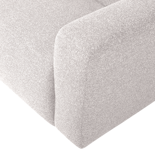 WOOOD 2-zits bank arm rechts Mojo Base - Bouclé - Ecru - 74x185x97