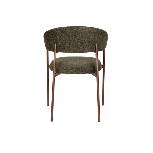 Housecraft Living Richard Eetkamerstoelen Armleuning Gemêleerd Groen - Set van 2