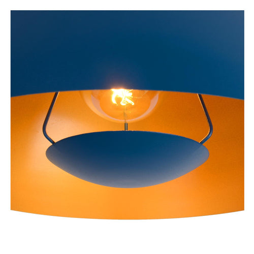 Lucide hanglamp SIEMON - 1xE27 - Blauw - vtwonen shop