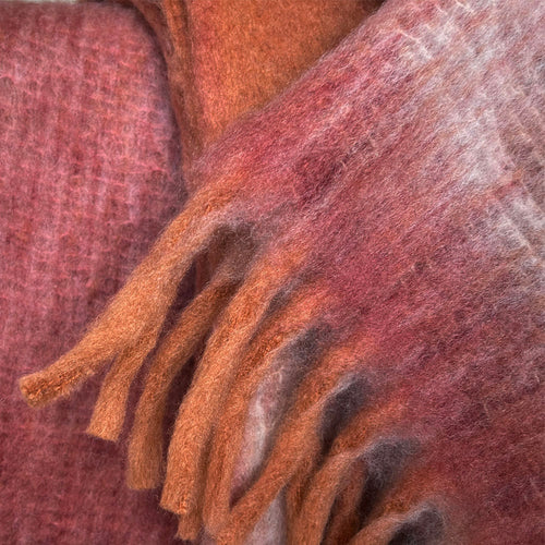 Malagoon plaid Zapotec - zacht spicy rood - 100% recycled