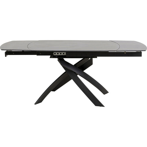 Kare Design Uitschuifbare eettafel Twist 180x90cm zwart