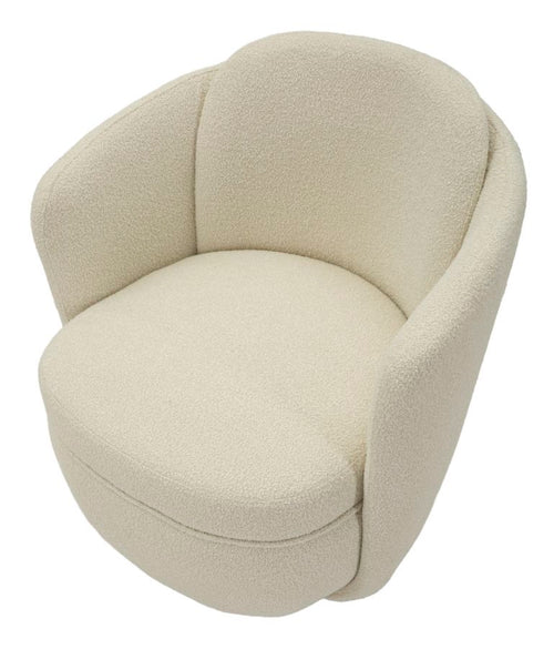 Mauro Ferretti Draaifauteuil - 70x72x75 cm - Crème