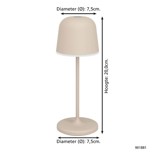 EGLO tafellamp/priklamp Mannera-S - Zand