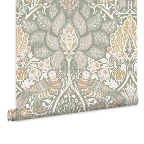 William Morris at Home Vliesbehang - Dove & Rose Spring Garden