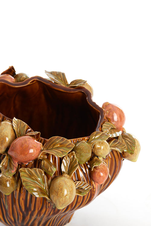 Light & Living vaas LEMONI - 26.5x24x20cm - bruin - vtwonen shop