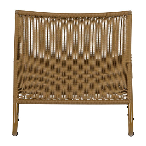 WOOOD tuin loungestoelen West - Kunststof - Honinggeel - Set van 2
