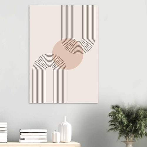 Artfulprints  Boho – Neutral curves   poster 30x40 cm - vtwonen shop