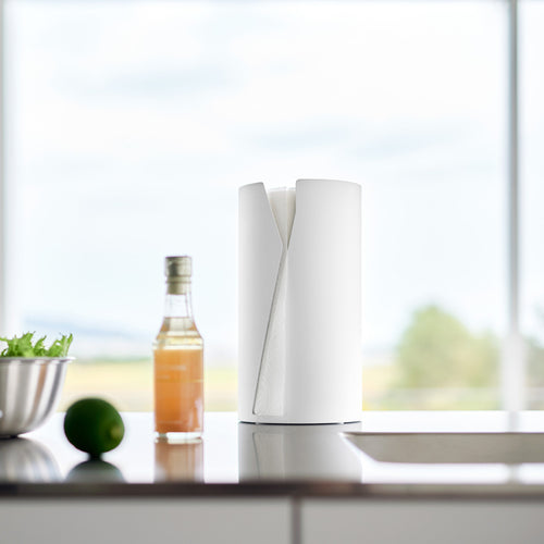 Yamazaki Tower Keukenrolhouder rond - Wit - vtwonen shop