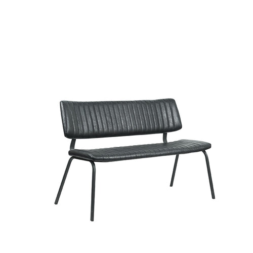 LABEL51 Eetkamerbank Gusto - Zwart PU-Leer - 120x63x81cm - vtwonen shop