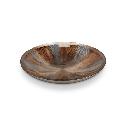 S|P Collection - Sierschaal 40xH6,5cm glas autumn Cosmo