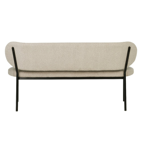 Eetkamerbank Maddie Taupe 160cm - Giga Meubel