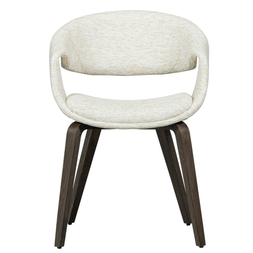 WOOOD eetkamerstoelen houten bruinen poot Yossi - Naturel - Set van 2