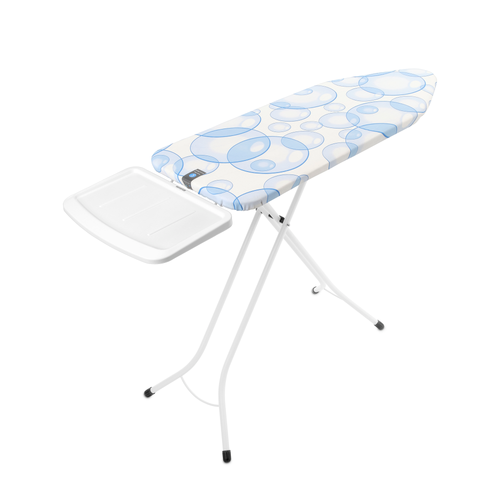 Brabantia Strijkplank C, 124x45 cm, solide stoomunithouder, PerfectFlow - Bubbles