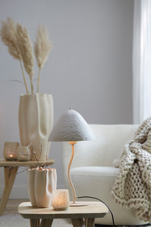 Light & Living tafellamp ELIMO - Ø25x50cm - wit - vtwonen shop