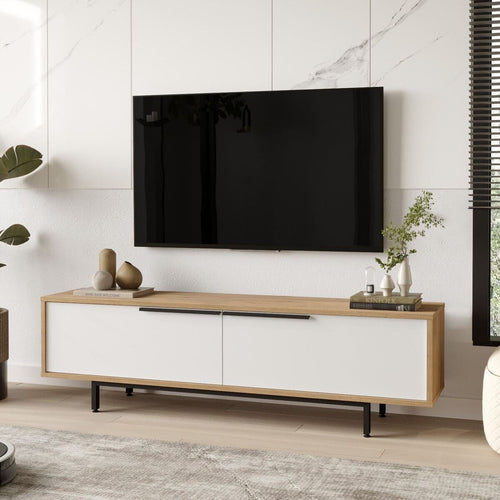 Calicosy - Tv-meubel NAYA - Licht hout 160x35,5x45,1 cm