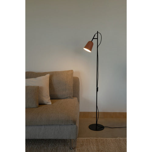 Faro STUDIO Task Vloerlamp Mat Zwart, Roze