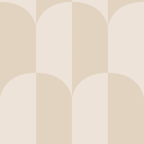 ESTAhome behang art deco bogen beige en zandkleurig - 53 cm x 10.05 m - 139991