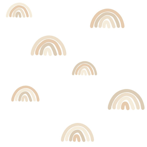 ESTAhome behang regenboogjes beige en wit - 53 cm x 10.05 m - 139684 - vtwonen shop