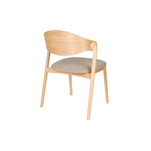 Dutchbone Babington Eetkamerstoelen Naturel - Set van 2