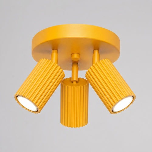 Sollux Lighting Plafondlamp KARBON 3P geel - 19,5x19,5x18cm
