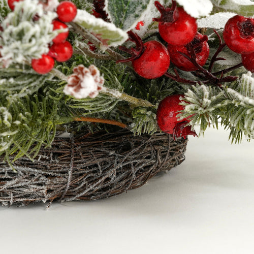 House of Seasons Belfort Kerstkrans - Ø50 cm - Groen