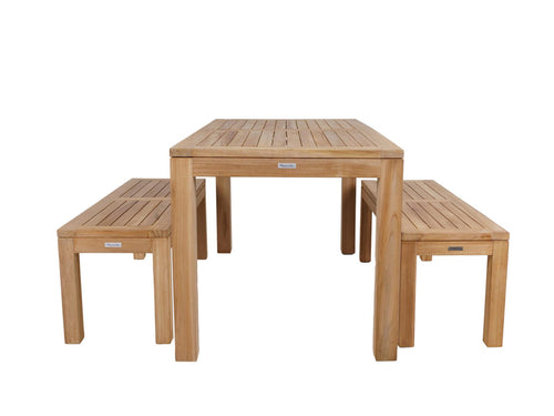 MaximaVida teak picknickset Java 150 cm – 3-delig - vtwonen shop