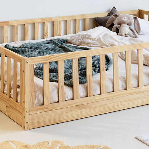 Petite Amélie Montessori vloerbed Nid - 140x200cm - Naturel - vtwonen shop